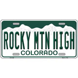 Rocky Mountain High Colorado Novelty Metal License Plate 24" x 12" (LLP)