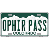 Ophir Pass Colorado Novelty Metal License Plate 24" x 12" (LLP)