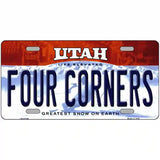 Utah Four Corners Novelty Metal License Plate 24" x 12" (LLP)