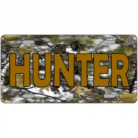 Hunter Camouflage Novelty Metal License Plate 24" x 12" (LLP)