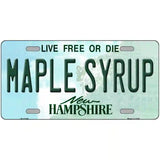 Maple Syrup New Hampshire Novelty Metal License Plate 24" x 12" (LLP)