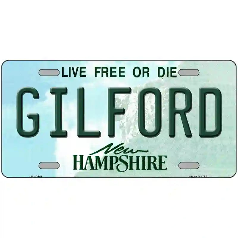 Gilford New Hampshire Novelty Metal License Plate 24" x 12" (LLP)