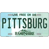 Pittsburg New Hampshire Novelty Metal License Plate 24" x 12" (LLP)