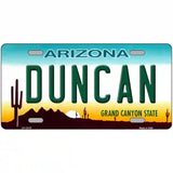 Duncan Arizona Novelty Metal License Plate 24" x 12" (LLP)