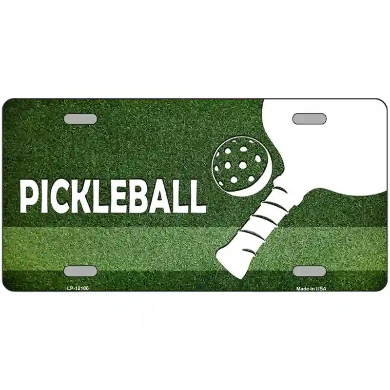 Pickleball Novelty Metal License Plate 24" x 12" (LLP)