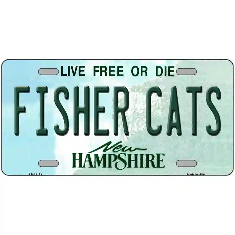 Fisher Cats New Hampshire Novelty Metal License Plate 24" x 12" (LLP)