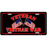 Vietnam War Veteran Novelty Metal License Plate 24" x 12" (LLP)