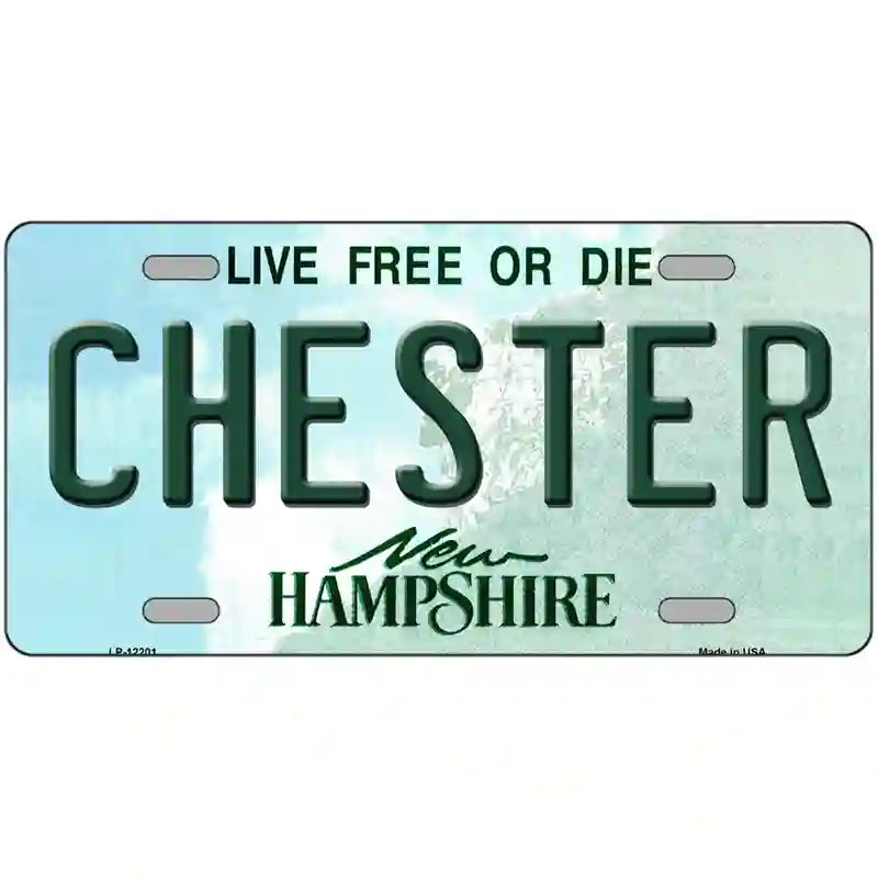 Chester New Hampshire Novelty Metal License Plate 24" x 12" (LLP)