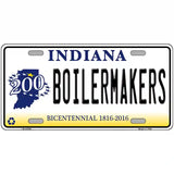 Boilermakers Indiana Novelty Metal License Plate 24" x 12" (LLP)