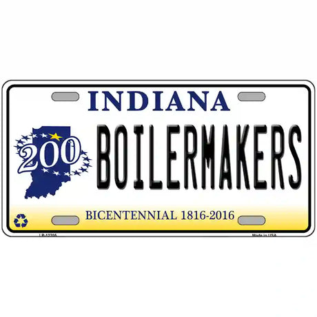 Boilermakers Indiana Novelty Metal License Plate 24" x 12" (LLP)