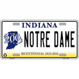 Notre Dame Indiana Novelty Metal License Plate 24" x 12" (LLP)