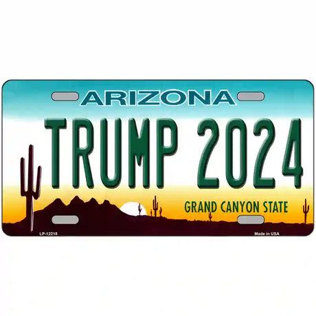 Trump 2024 Arizona Novelty Metal License Plate 24" x 12" (LLP)