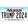 Trump 2024 Arkansas Novelty Metal License Plate 24" x 12" (LLP)