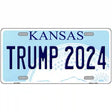 Trump 2024 Kansas Novelty Metal License Plate 24" x 12" (LLP)