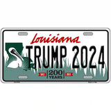 Trump 2024 Louisiana Novelty Metal License Plate 24" x 12" (LLP)