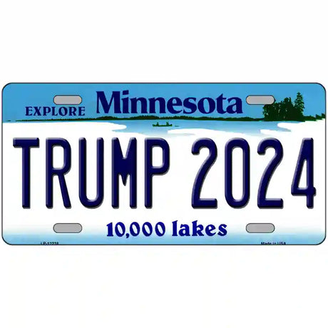 Trump 2024 Minnesota Novelty Metal License Plate 24" x 12" (LLP)