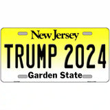 Trump 2024 New Jersey Novelty Metal License Plate 24" x 12" (LLP)