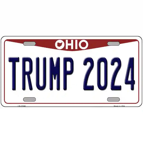 Trump 2024 Ohio Novelty Metal License Plate 24" x 12" (LLP)