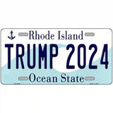 Trump 2024 Rhode Island Novelty Metal License Plate 24" x 12" (LLP)