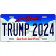 Trump 2024 South Dakota Novelty Metal License Plate 24" x 12" (LLP)