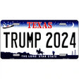 Trump 2024 Texas Novelty Metal License Plate 24" x 12" (LLP)