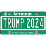 Trump 2024 Vermont Novelty Metal License Plate 24" x 12" (LLP)