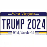 Trump 2024 West Virginia Novelty Metal License Plate 24" x 12" (LLP)