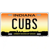 Cubs Indiana Novelty Metal License Plate 24" x 12" (LLP)