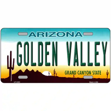 Golden Valley Arizona Novelty Metal License Plate 24" x 12" (LLP)