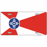 Wichita Flag Novelty Metal License Plate 24" x 12" (LLP)