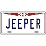 Ohio Jeeper Novelty Metal License Plate 24" x 12" (LLP)