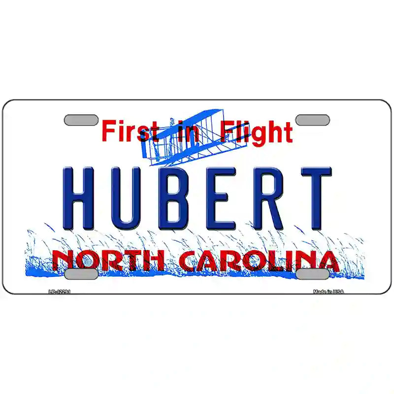 North Carolina Hubert Novelty Metal License Plate 24" x 12" (LLP)