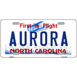 North Carolina Aurora Novelty Metal License Plate 24" x 12" (LLP)