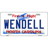 North Carolina Wendell Novelty Metal License Plate 24" x 12" (LLP)