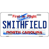 North Carolina Smithfield Novelty Metal License Plate 24" x 12" (LLP)