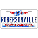 North Carolina Robersonville Novelty Metal License Plate 24" x 12" (LLP)