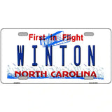 North Carolina Winton Novelty Metal License Plate 24" x 12" (LLP)