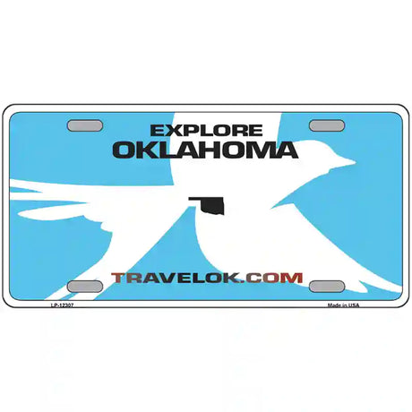 Oklahoma Travel Blank Novelty Metal License Plate 24" x 12" (LLP)