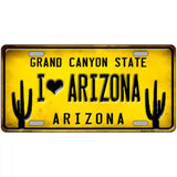 I love Arizona Novelty Metal License Plate 24" x 12" (LLP)