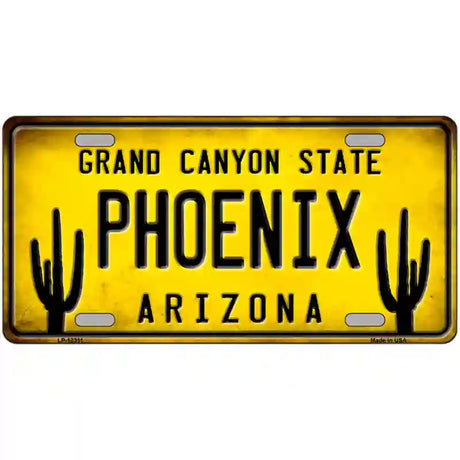 Arizona Phoenix Novelty Metal License Plate 24" x 12" (LLP)