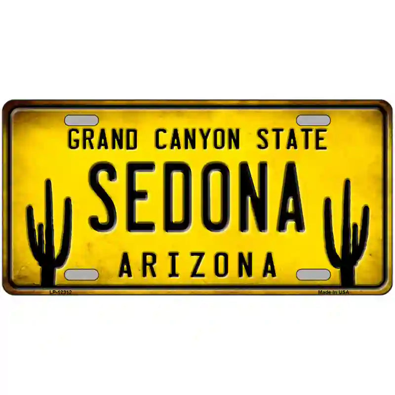 Arizona Sedona Novelty Metal License Plate 24" x 12" (LLP)