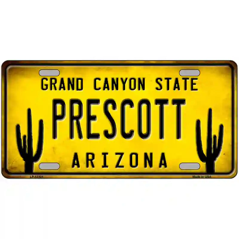 Arizona Prescott Novelty Metal License Plate 24" x 12" (LLP)