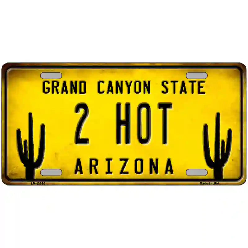 Arizona 2 Hot Novelty Metal License Plate 24" x 12" (LLP)