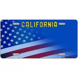 California with Blue California Plate Novelty Metal License Plate 24" x 12" (LLP)