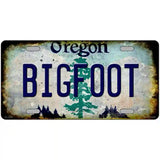 Bigfoot Oregon Novelty Metal License Plate 24" x 12" (LLP)