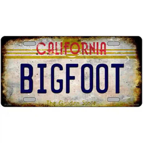 Bigfoot California Novelty Metal License Plate 24" x 12" (LLP)