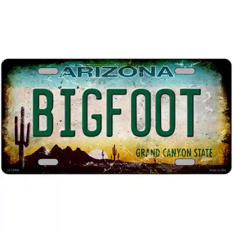 Bigfoot Arizona Novelty Metal License Plate 24" x 12" (LLP)