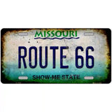 Route 66 Missouri Novelty Metal License Plate 24" x 12" (LLP)