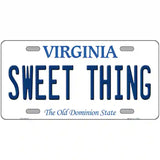 Sweet Thing Virginia Novelty Metal License Plate 24" x 12" (LLP)