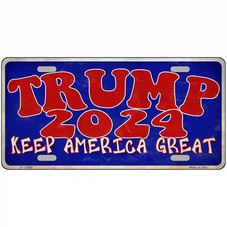 Trump 2024 Keep America Great Novelty Metal License Plate 24" x 12" (LLP)